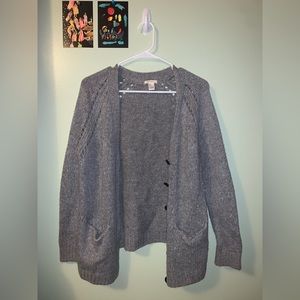 Wool blend grey cardigan Forever21